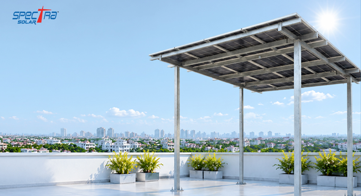 Faridabad homeowner using rooftop solar panels to reduce electricity bills and generate clean renewable energy