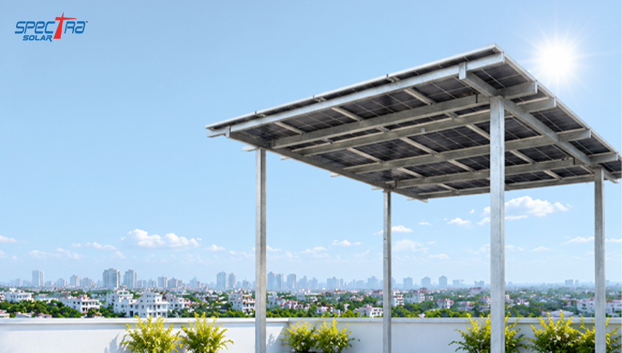 Faridabad homeowner using rooftop solar panels to reduce electricity bills and generate clean renewable energy